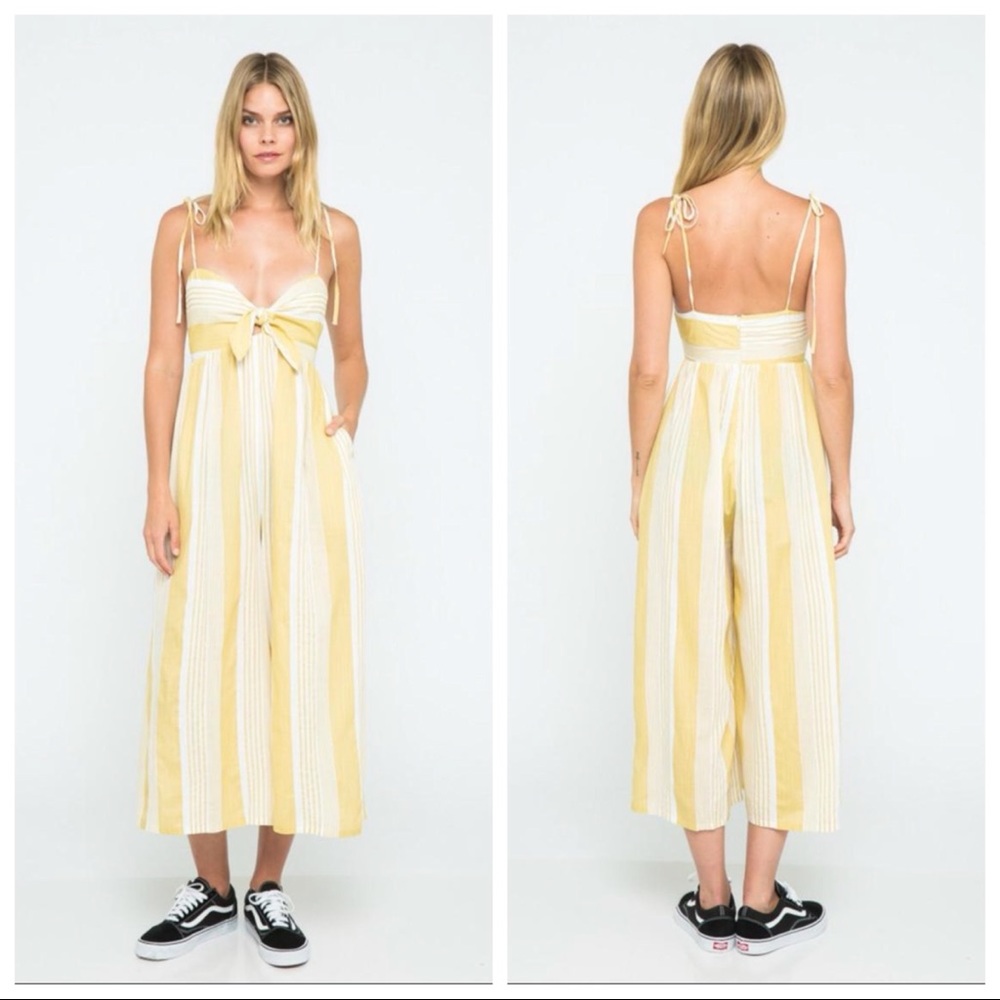 Retro style wide leg jumper romper pantsuit